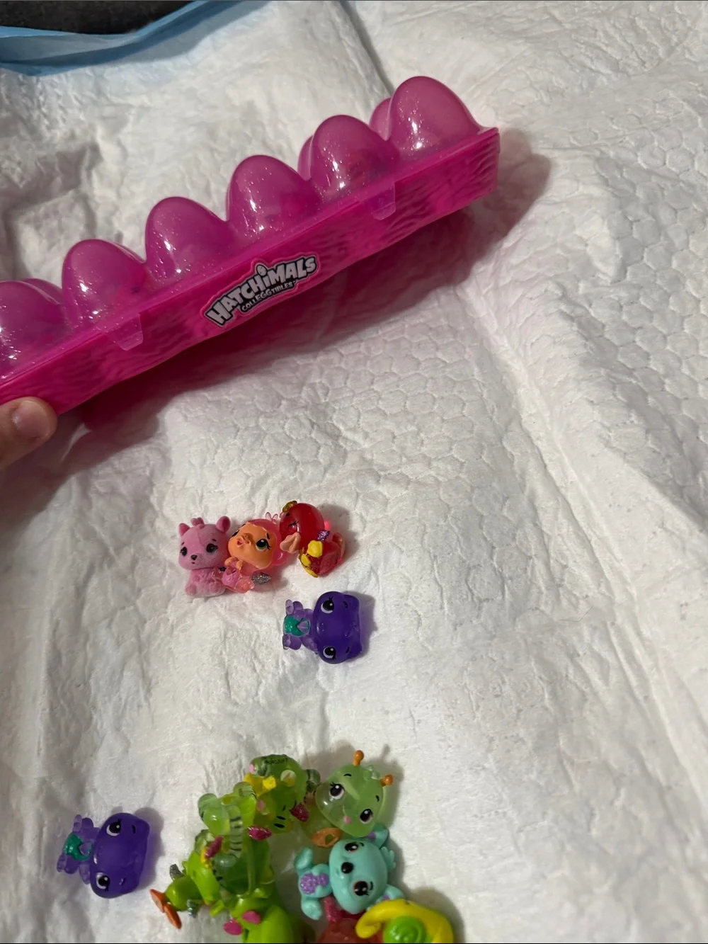 Hatchimals Pink Surprise Egg Playset with Mini Animal Figures bundle